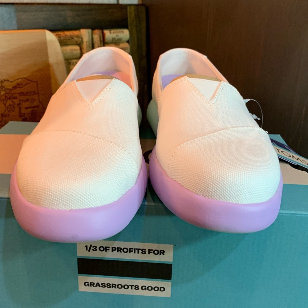 TOMS Alpargata Mallow Ombre Slip-on Shoes Size 8 New - Picture 5 of 11
